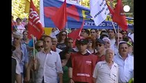 Marcha contra la austeridad en Portugal