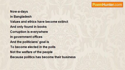 Asif Andalib - The Politicians of Bangladesh