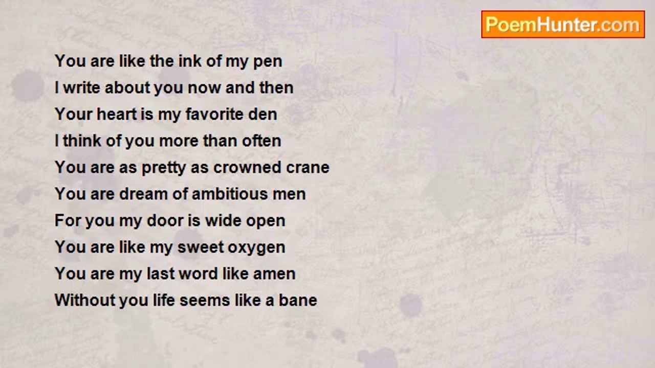 Asif Andalib - You are like the ink of my pen