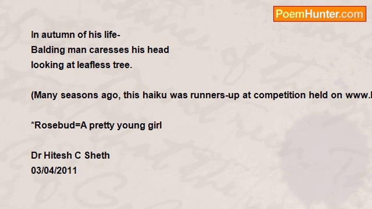 Dr Hitesh Sheth - Haiku