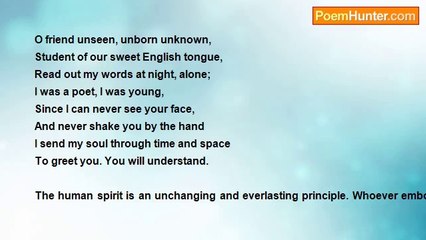 Wojja Fink - To All Poets and Friends