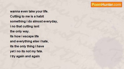 Skye Blah - A Cutter Screaming out!