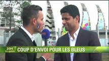 Football / Nasser Al-Khelaïfi soutient les Bleus - 15/06