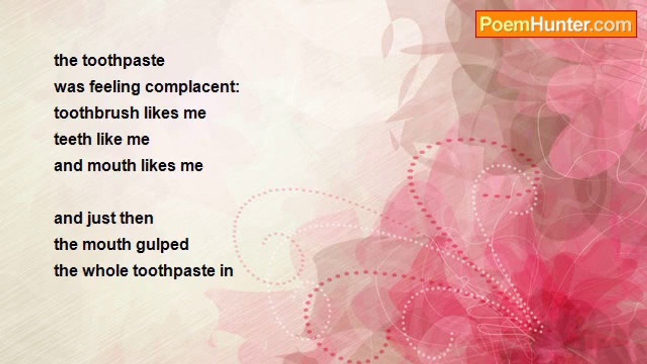 Raj Arumugam - raj arumugam nonsense verse 13:  toothpaste