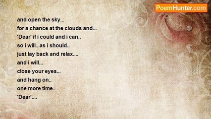 Is It Poetry - 'Dear' if i could