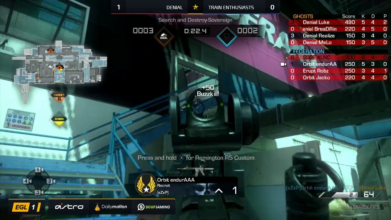 EGL SS : Denial vs Train Enthusiasts : Round 3 - Map 2