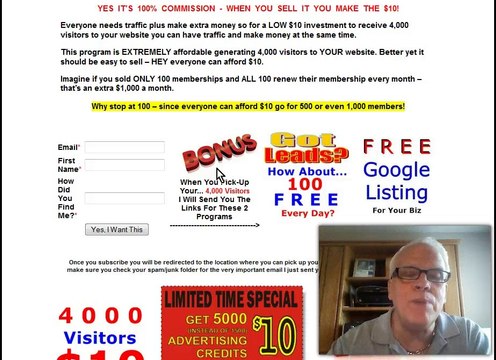 Silver Fox Free lead Capture Page For 4,000 MLM Network Marketing Visitors Your Website ONLY $10