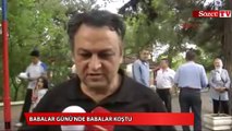 Babalar gününde babalar koştu