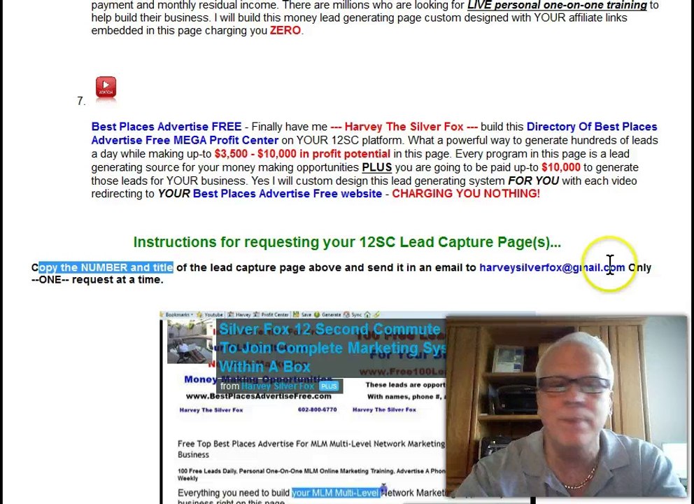 Silver Fox $25 Buys FREE LEADS FOR LIFE and a Voice Broadcaster Free Lead Capture Page