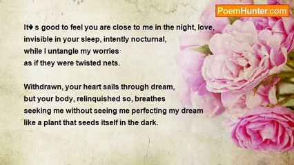 Aleksandra Lachut - � It� s good to feel you are close to me in the night, love, �