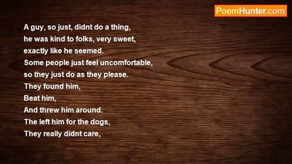 Jonny Pride - Tell Me Why: The Matthew Sheppard Poem