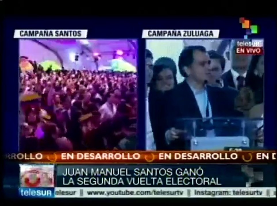 Reconoce Oscar Iván Zuluaga triunfo del presidente Juan Manuel Santos