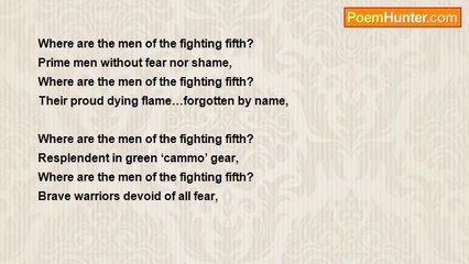 Alf Hutchison - where are the men of the fighting fifth?