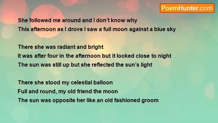 Eldon M Thomas - Full Moon Against A Blue Sky