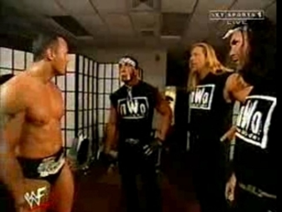 The Rock & The nWo promo
