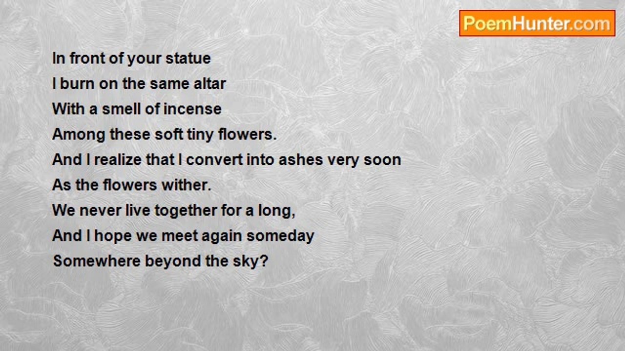 nimal dunuhinga - A Joss stick and fragrant flowers