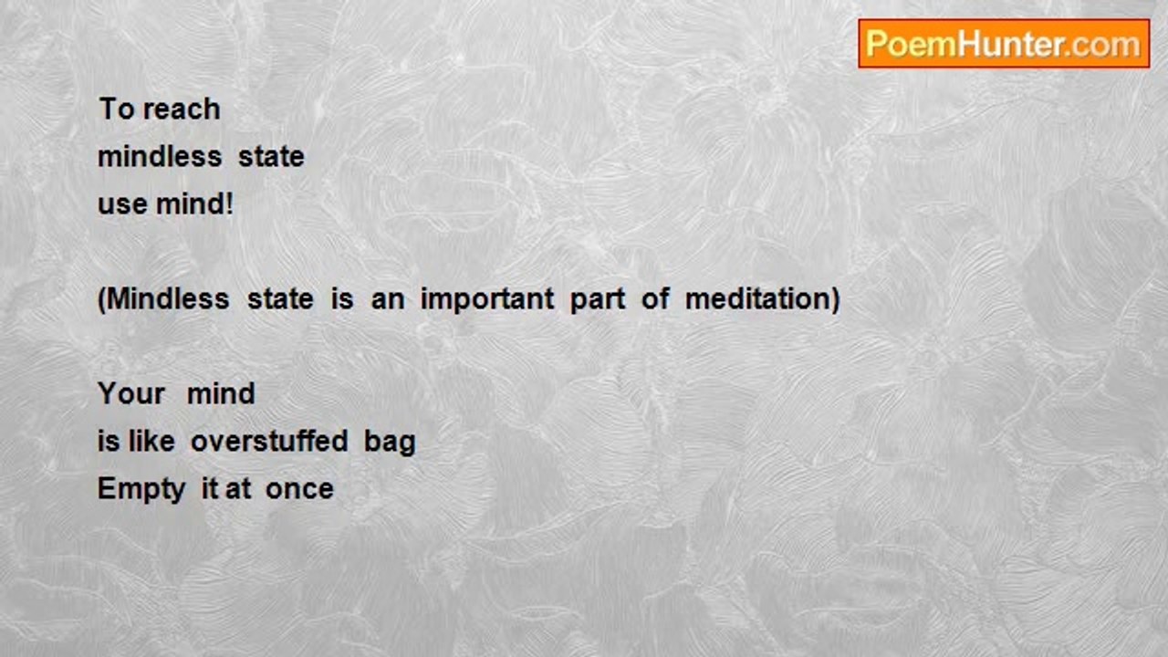 Ashish Dimri - Mindless (Haiku)