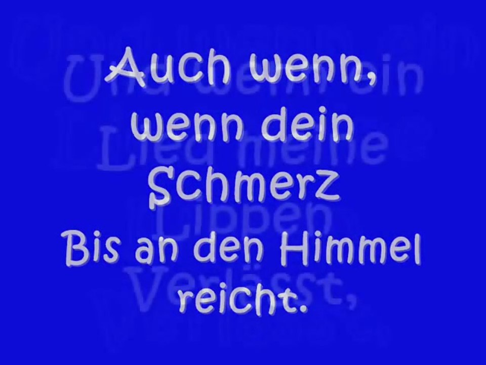 Und Wenn Ein Lied (Lyrics)
