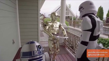 Stormtrooper shows off luxury home in 'EmpTV cribs' star wars parody