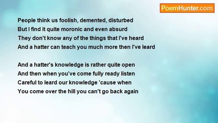 Zachary Clark - If Mad Is A Hatter Then Mad Am I