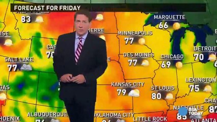 Friday's forecast: Cold front sags South