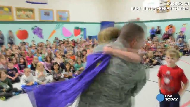 90 seconds of tear-jerking military homecomings