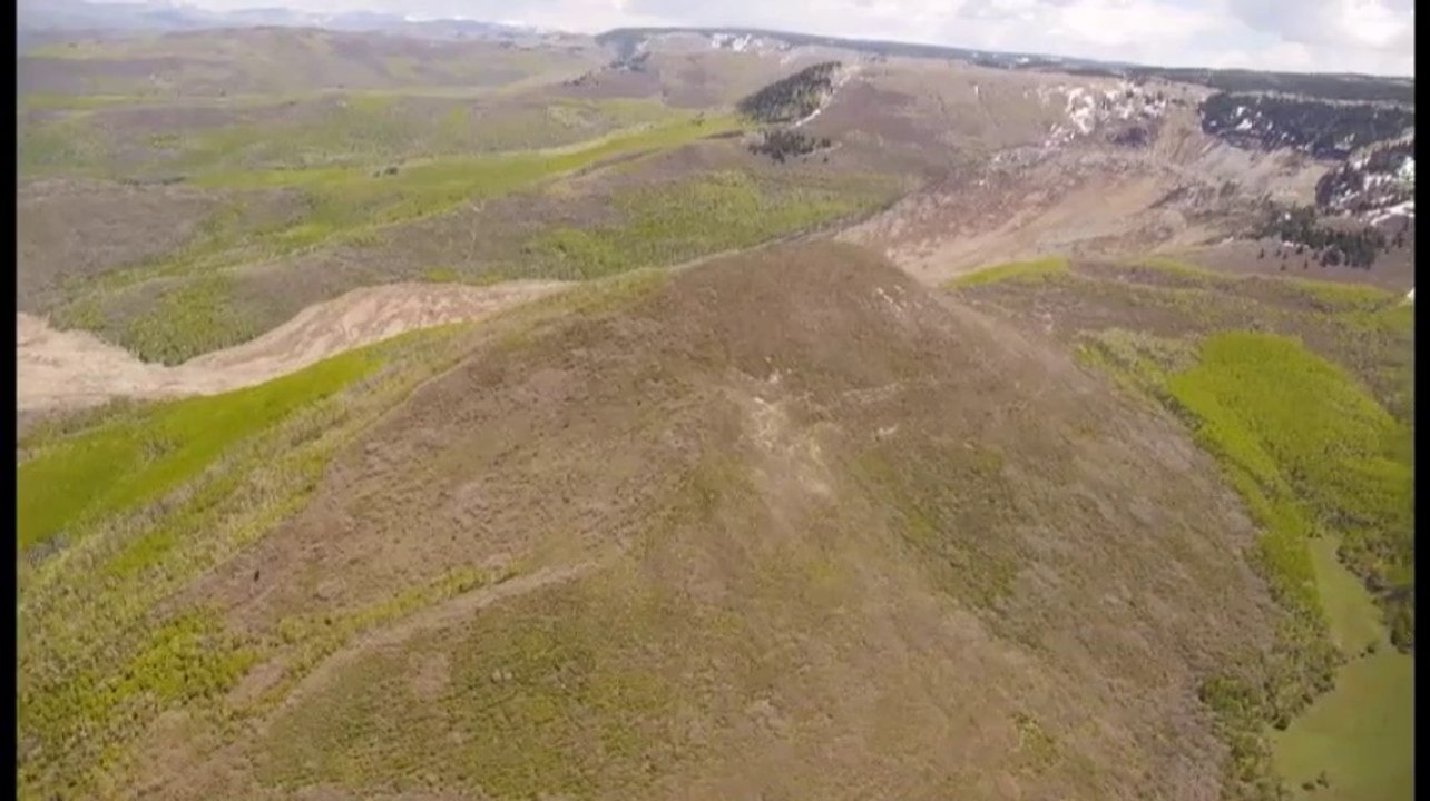 Raw: Aerials show Colorado mudslide