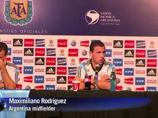 Argentina squad trains ahead of Brazil 2014 world cup
