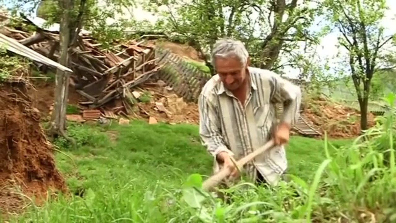 Villages destroyed by landslides in western Serbia