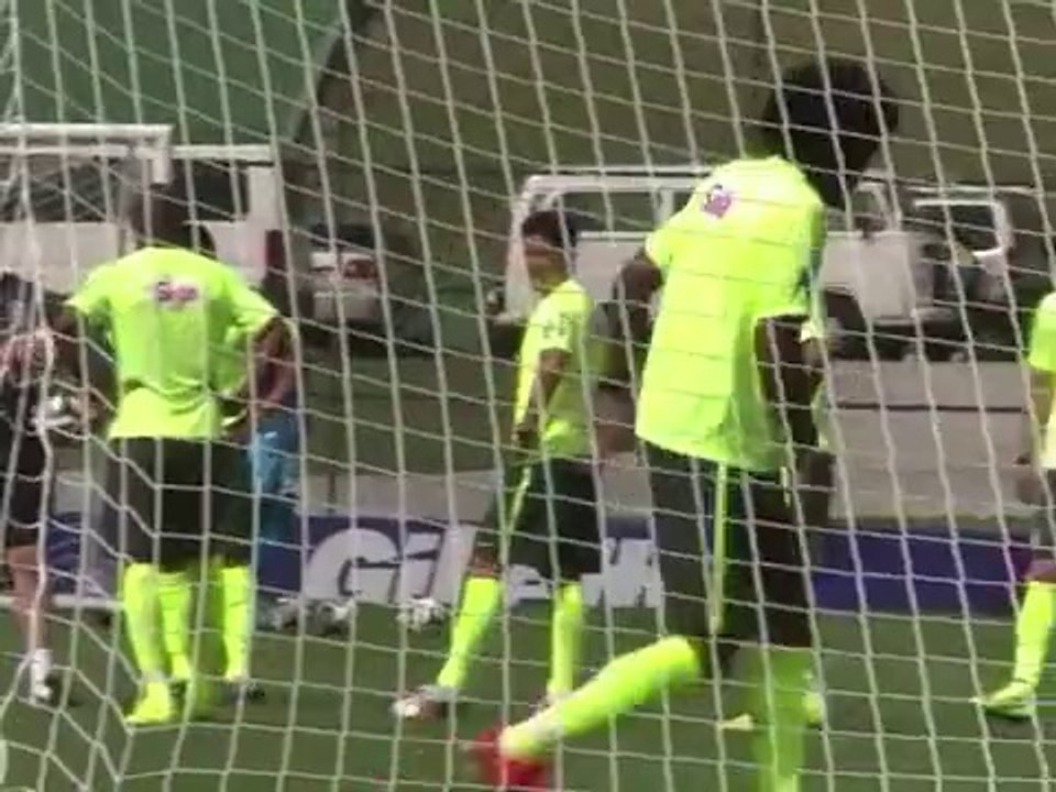Brazil team trains ahead of the world cup 2014