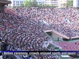 Japan bids farewell to Olympic stadium