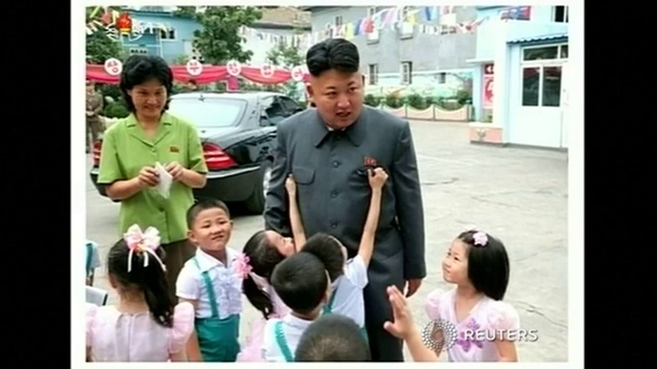 North Korean leader Kim Jong Un visits orphanage on Children’s day