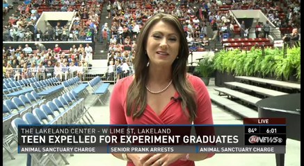 Girl expelled over science project graduates