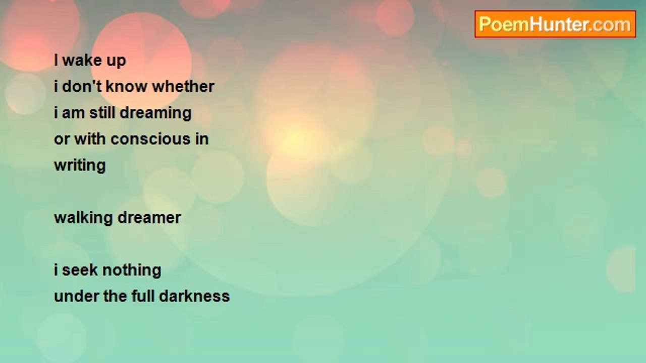 Rommel Mark Dominguez Marchan - dream ***** THE DREAM WALKER