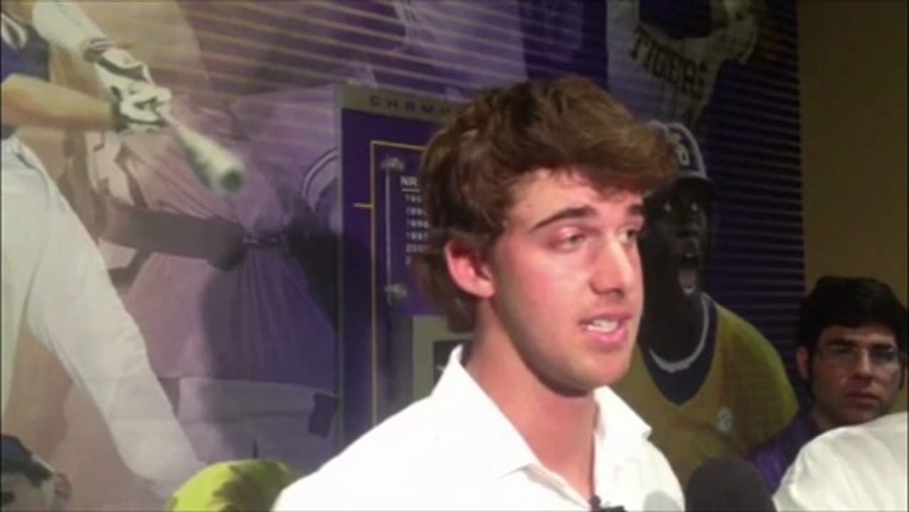 LSU's Aaron Nola thanks Tigers after being drafted by Phillies