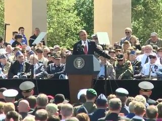 Obama leads emotional D-day tribute to veterans