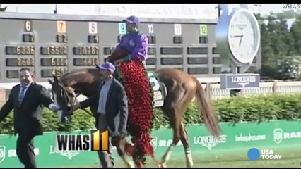 California Chrome finishes last run before Belmont