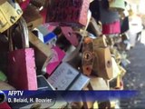 'Locks of love' bridge evacuated in Paris