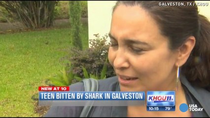 Shark leaves huge bite marks on teen