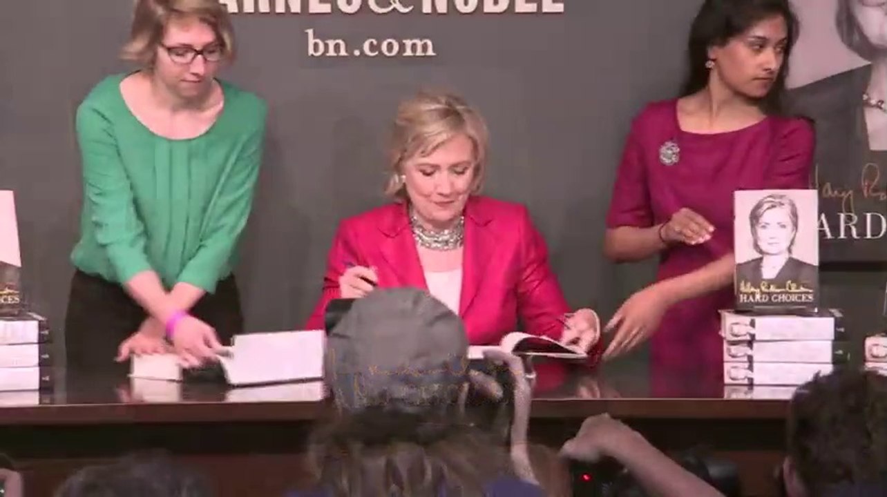 Hillary Rodham Clinton first book signing