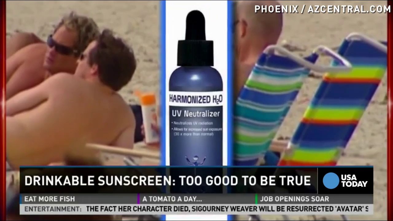Drinkable sunscreen? Not so fast...