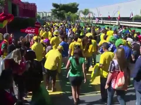 Brazil, Croatia fans excited as tournament kicks off