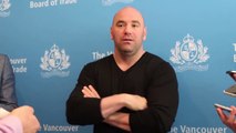 Dana White Talks to Reporters at Trade Luncheon