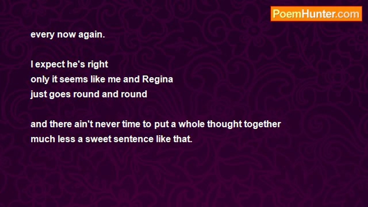 Hanque O . . . - Regina's Poems #020:  Thoughts to Words