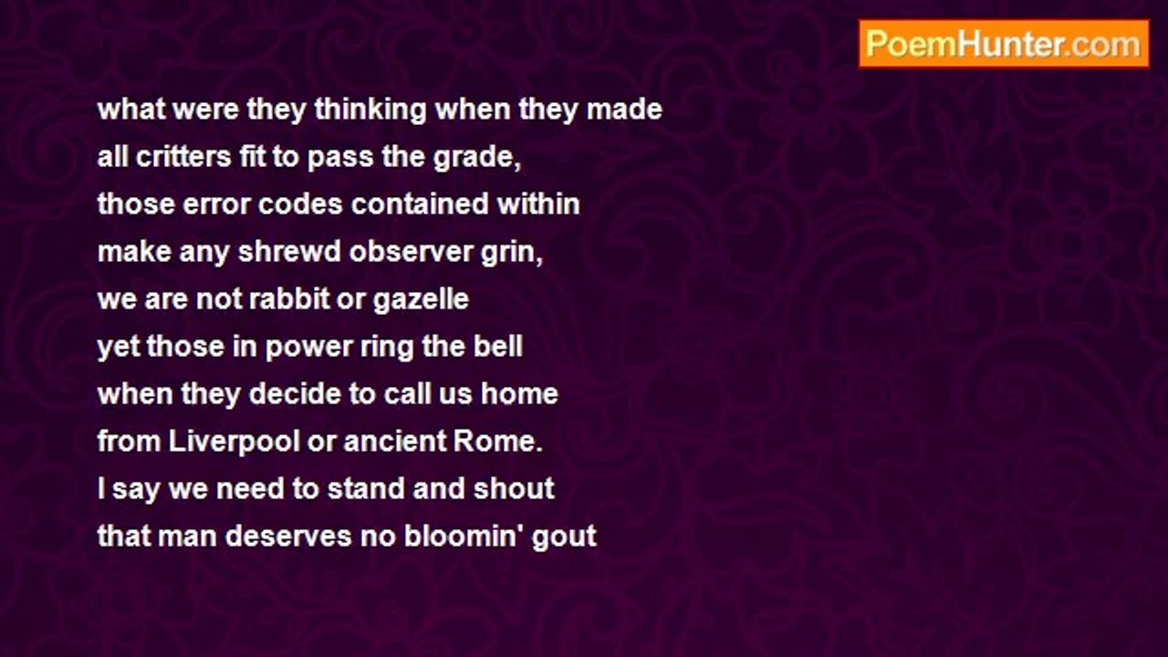 Herbert Nehrlich 2 - Rebuttal Poem To L. Beck