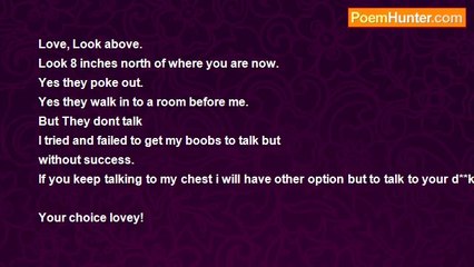 Rosalita Fernandez - Your talking to my chest again