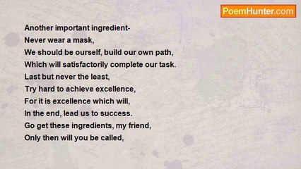 Mugdha Khedkar - Ingredients For Success