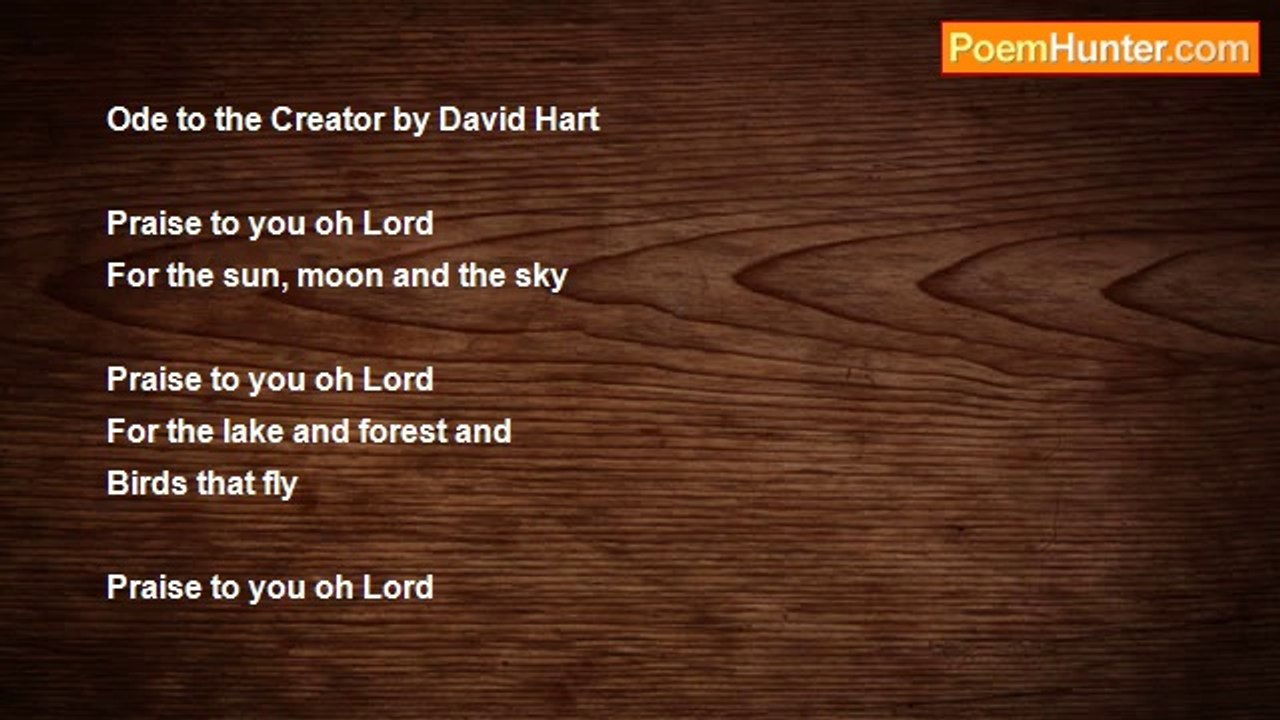 David Hart - Ode to the Creator by David Hart