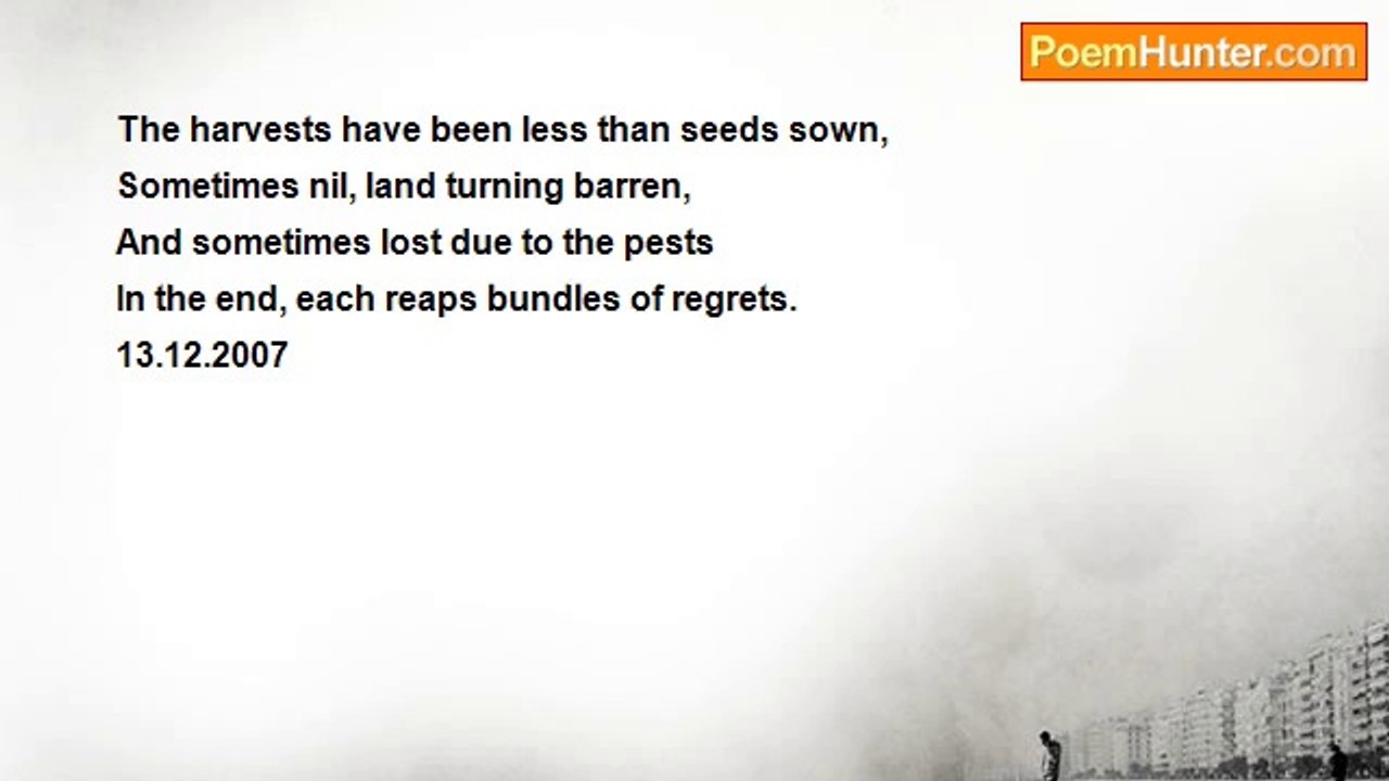 Rm.Shanmugam Chettiar. - Regrets reaped