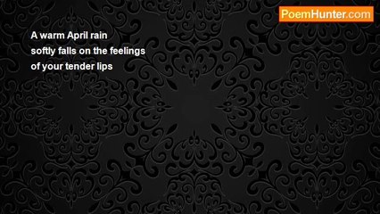 Nizamettin Esen Haymanali - The rain on your lips (haiku)